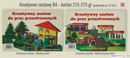 Zestaw kreatywny B4 szkolny świat CORMORAN *7689