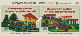 Zestaw kreatywny B4 szkolny świat CORMORAN *7689