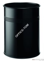 kosz na smieci TWINCO metalowy czarny z perforacją /a2900-0159/