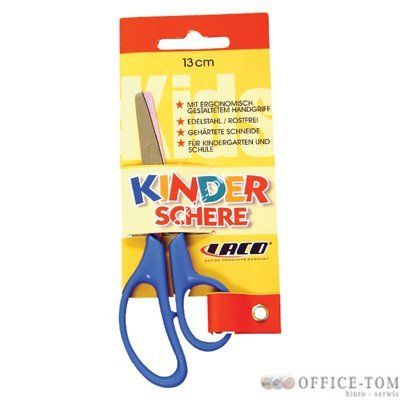 Nożyczki 13cm koń.okrągła S806 LACO