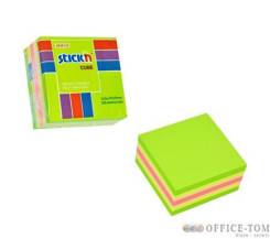 Notes kostka 51mmX51mm, zielona-mix neon i pastel STICK\'N
