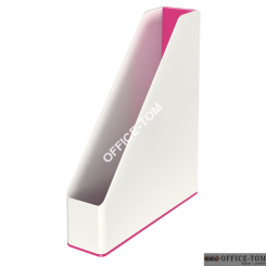 Pojemnik na czasopisma LEITZ WOW dwukolorowy, różowy 53621023