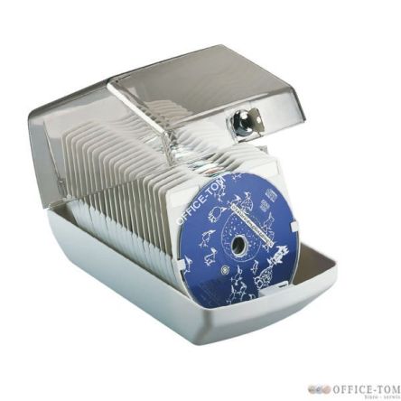 Pudełko na 40 płyt CD/DVD bez opak. ESSELTE DATALINE (140 x 140 x 260), jasnoszary