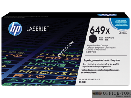 Toner HP 649X (CE260X) czarny 17000str