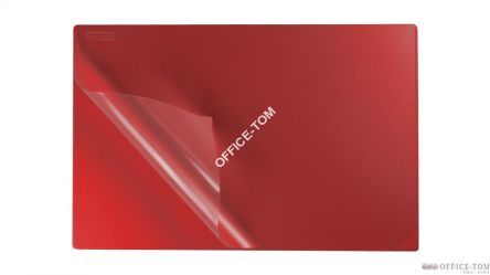 Podkład na biurko z folią 38x58 CZERWONY PB-01-03 Biurfol