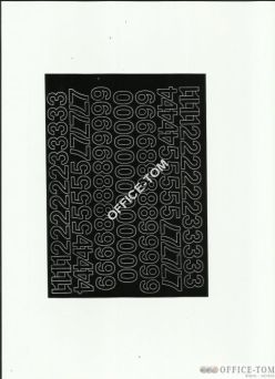 CYFRY samoprzylepne 1.5cm(8szt) czerwone ARTDRUK