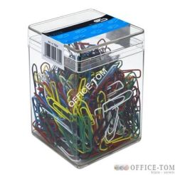 Spinacz kolor 26mm (500)6050 E&D PLASTIC plastikowe pudełko