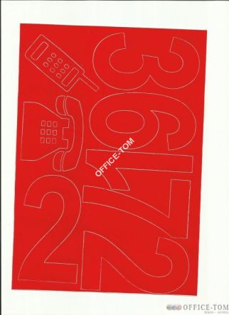 CYFRY samoprzylepne 10cm (8szt) czarneARTDRUK