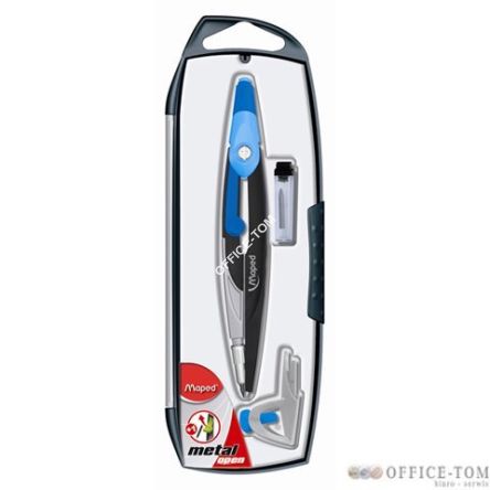 Cyrkiel MAPED METAL OPEN z grafitem, 3 elementy w etui mix kolorów