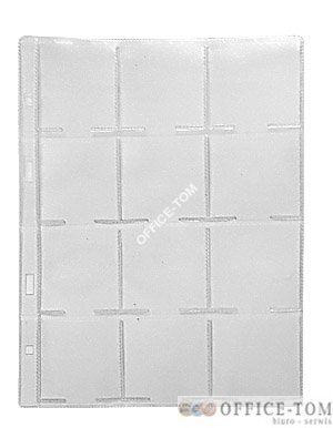 Karta foliowa WARTA 185x232 na holdery, 12 kieszonek