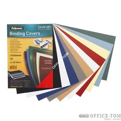 Okładki skóropodobne FELLOWES 250g DELTA A4 100szt czarne