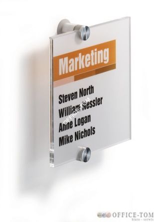 Tabliczka informacyjna CRYSTAL SIGN 148 x 148 mm DURABLE