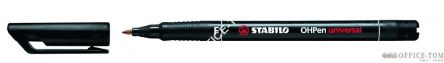 Foliopis STABILO OHPen universal, niezmywalny 0,7 mm czarny