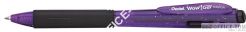 Długopis żelowy WOW BK437CR/V fioletowy pstrykany gumowy uchwyt PENTEL