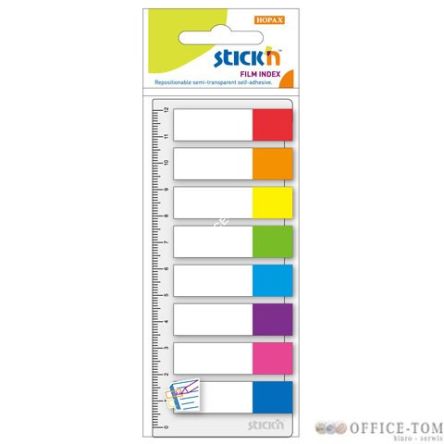 Zakładki Indeksujące 8 Kol.Neon X 15 Szt. + Linijka