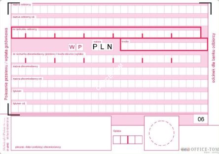 Polecenie Przelewu MICHALCZYK I PROKOP A6 80 kartek
