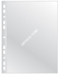 KOSZULKI NA DOKUMENTY Q-CONNECT, POSZERZANE, PP, A4, GROSZKOWE, 75MIKR., 50SZT.