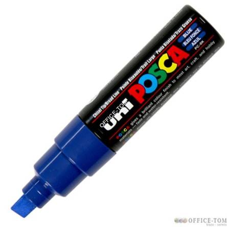 Marker z farbą plakatową Posca PC-8K, niebieski, Uni