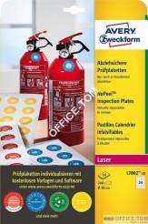 Tabliczki inspekcyjne NoPeel; Ø30mm; 240szt Avery Zweckform