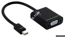 Adapter Mini DisplayPort - VGA Leitz Complete, czarny Leitz 63090095