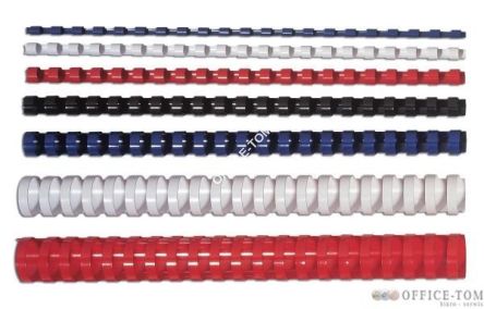 Grzbiet plastikowy FELLOWES okrągły 6mm niebieski 100szt