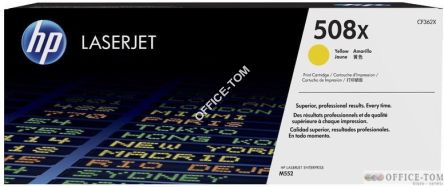 Toner HP 508X (CF362X) żółty 9500str