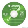 Płyta VERBATIM CD-RW  slim jewel case  700MB  12x  Colour - 5
