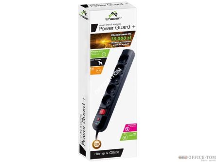 Listwa  TRACER PowerGuard G 3,0 m Black (5 gniazd)