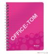 Zeszyt na spirali LEITZ WOW A5 PP kr.różowy 46410023 - 8