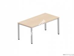 BIURKO 160X80X75 NOGI KWADRATOWE KOLOR ALU + BLAT KLON Nowy Styl