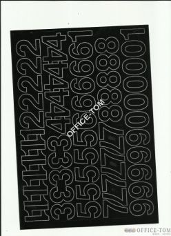 CYFRY samoprzylepne 3cm (8szt) czarne ARTDRUK