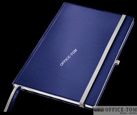 Notatnik w twardej oprawie Leitz Style A4 w kratkę niebieski 80kartek