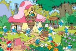 Puzzle Pracowite Smerfy - Puzzle Maxi 24 elementy TREFL 14119