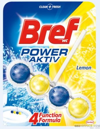 Zawieszka WC BREF POWER AKTIV 50g kulki Lemon