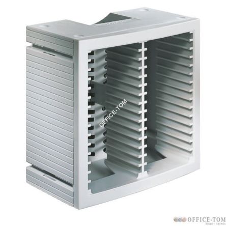 Nowoczesny stojak na 30 CD/DVD ESSELTE DATALINE (290 x 297 x 165), jasnoszary