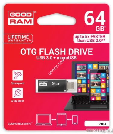 Pamięć USB GOODRAM 64GB OTN3 czarny USB 30