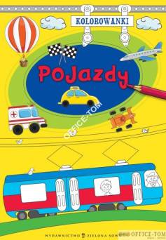 Książka KOLOROWANKI A4 Pojazdy 9788378953142 Zielona Sowa