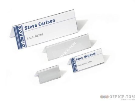 Identyfikator DURABLE stołowy z akrylu 105/210 x 297 mm (10 sztuk)