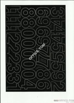 CYFRY samoprzylepne 4cm (8szt) czerwone ARTDRUK