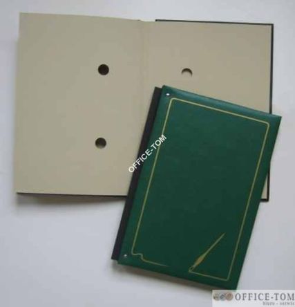 Teczka do podpisu z harmonijką 15 kart zieleń  Warta