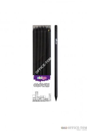 OŁÓWEK Z czarnego DREWNA ZAKOŃCZONY GUMKĄ STRIGO