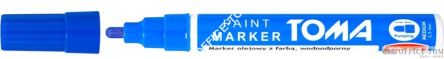 Marker olejowy z farbą, końcówka 2,5mm - niebieskie Toma