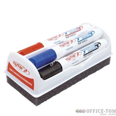 Marker do suchościeralny RYSTOR 4szt. z gąbką 0330