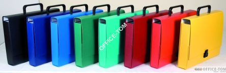 Teczka Donau - pud. z racz. zamyk. zamkiem czarna