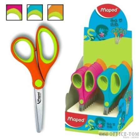 Nożyczki MAPED 2-kolorowe cut\'n soft 13cm