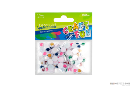 Ozdoba Dekoracyjna Kolor Oczy 10Mm CRAFT WITH FUN