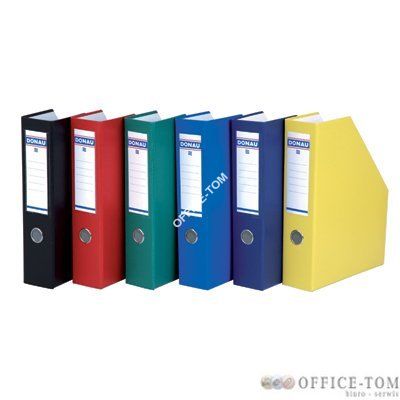 Pojemnik na czasopisma plastikowy Donau 75mm Żółty