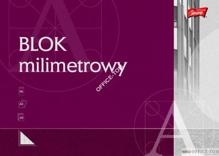 Blok z papieru milimetrowego A3, 20k.