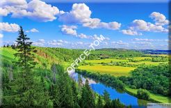 Kalendarz trójdzielny z główką granatowy T12 KRAJOBRAZ Telegraph