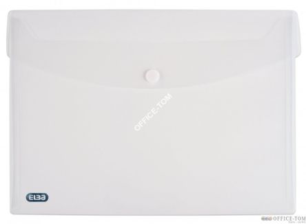 Teczka kopertowa ELBA na rzep A4 przezroczysta kolorowa